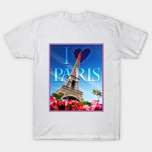 I Love Paris T-Shirt by Extracom